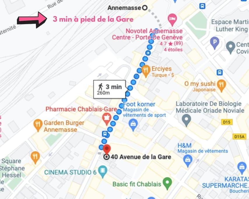 Green Cocon - Gare Annemasse A 3Min-Geneve Acces Direct Kültér fotó