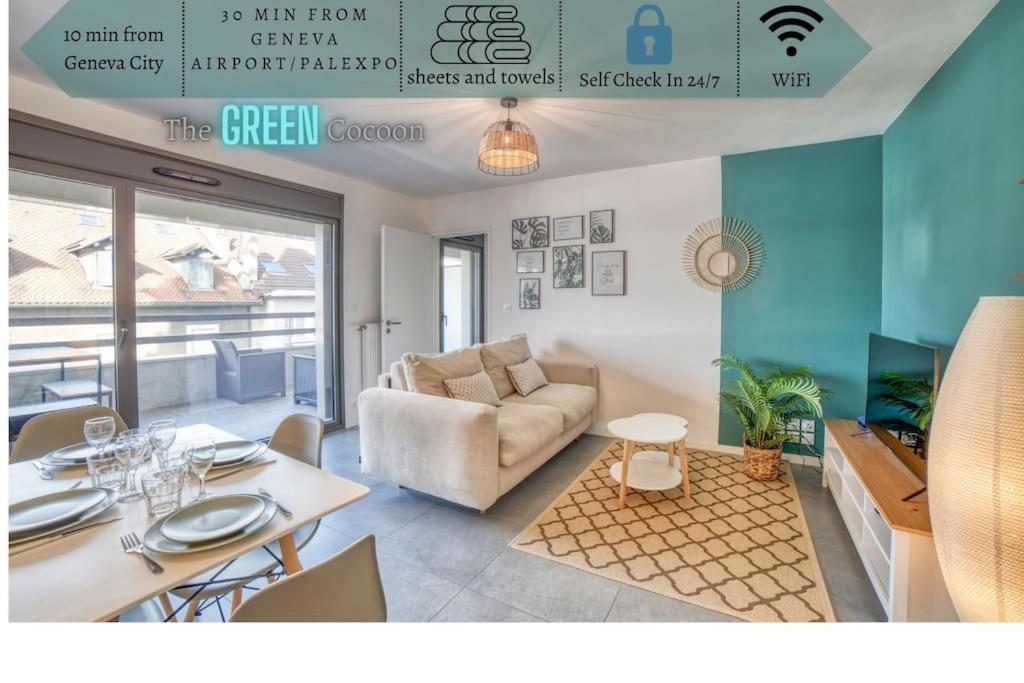 Green Cocon - Gare Annemasse A 3Min-Geneve Acces Direct Kültér fotó